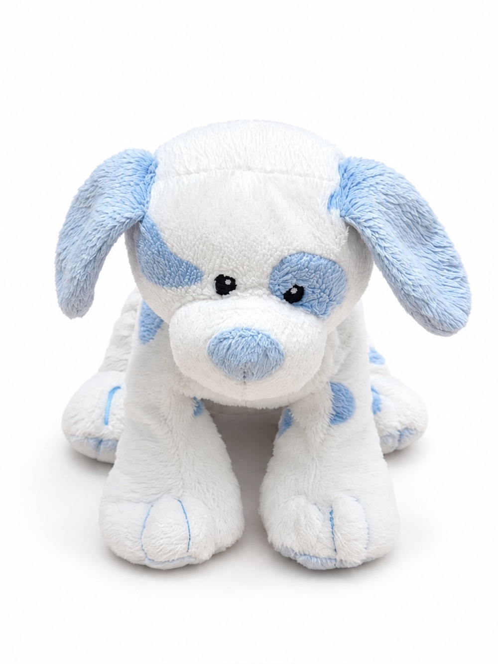 Ty Pluffies Baby Pups Blue and White Spotted Puppy